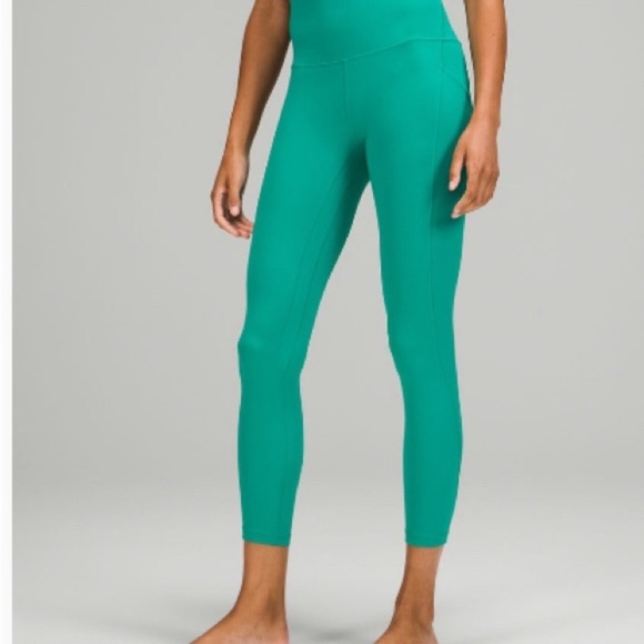 New with tags Lululemon Align 25” High Rise Leggings w/Pockets in Maldives Green - Picture 1 of 5